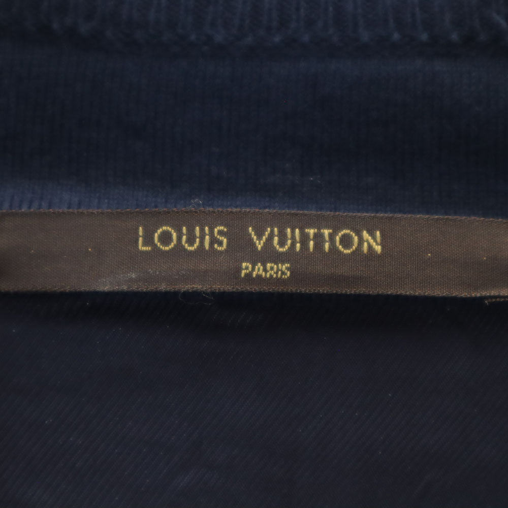 LOUIS VUITTON ルイヴィトン イタリア製 長袖 ニットジャケット M ネイビー系 メンズ