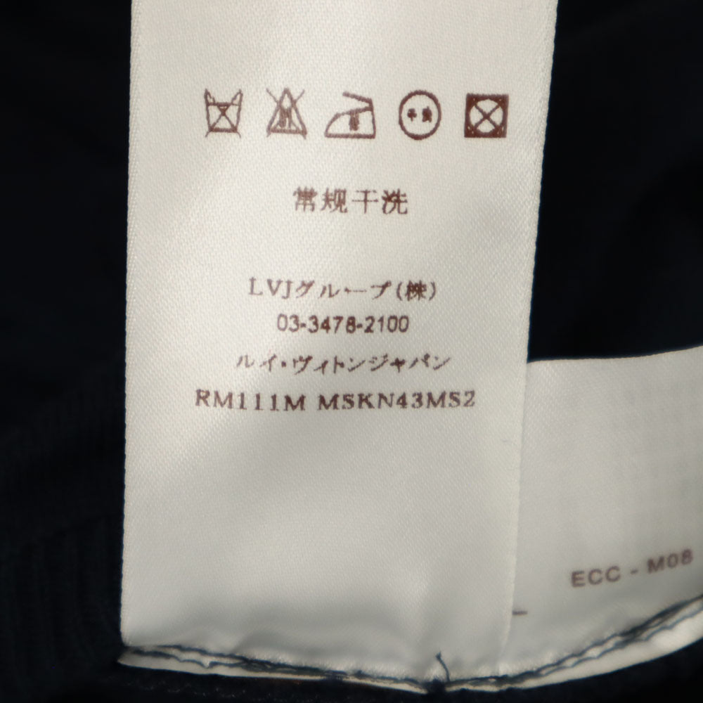 LOUIS VUITTON ルイヴィトン イタリア製 長袖 ニットジャケット M ネイビー系 メンズ