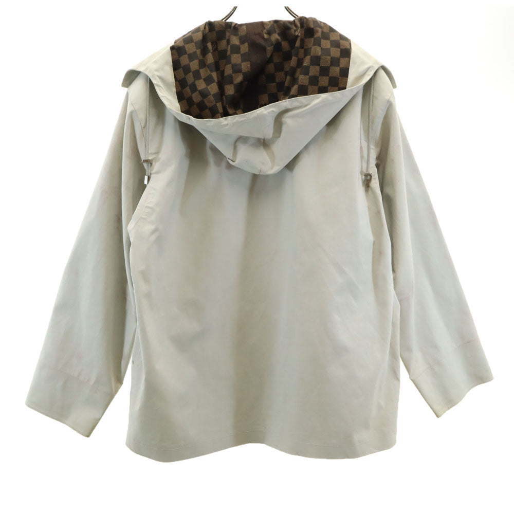 LOUIS VUITTON ルイヴィトン スコットランド製 レインジャケット M グレージュ カバーハンガー付 メンズ