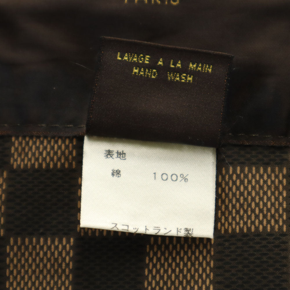 LOUIS VUITTON ルイヴィトン スコットランド製 レインジャケット M グレージュ カバーハンガー付 メンズ