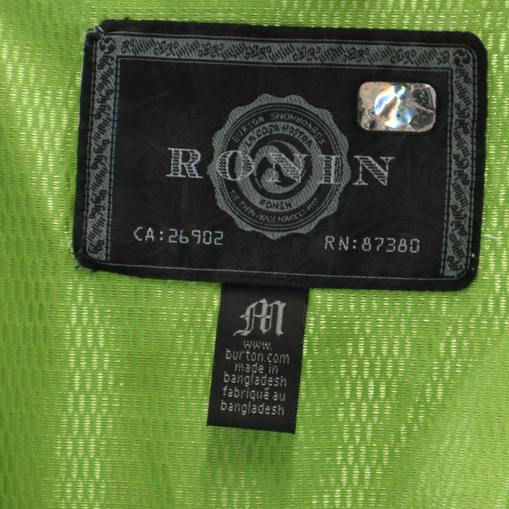 ローニン バートン スノーボード 長袖 ジャケット M イエロー系 RONIN BURTON メンズ