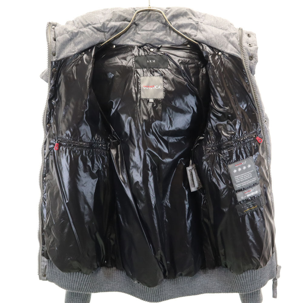 DUVETICA デュベティカ エイケイエム ウール 長袖 ダウンジャケット XL グレー系 AKM フード レディース