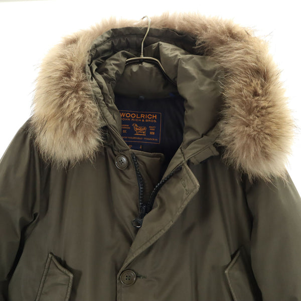 ウールリッチ モルドバ製 アークティック パーカー S カーキ WOOLRICH ARCTIC PARKA たぬきファー メンズ