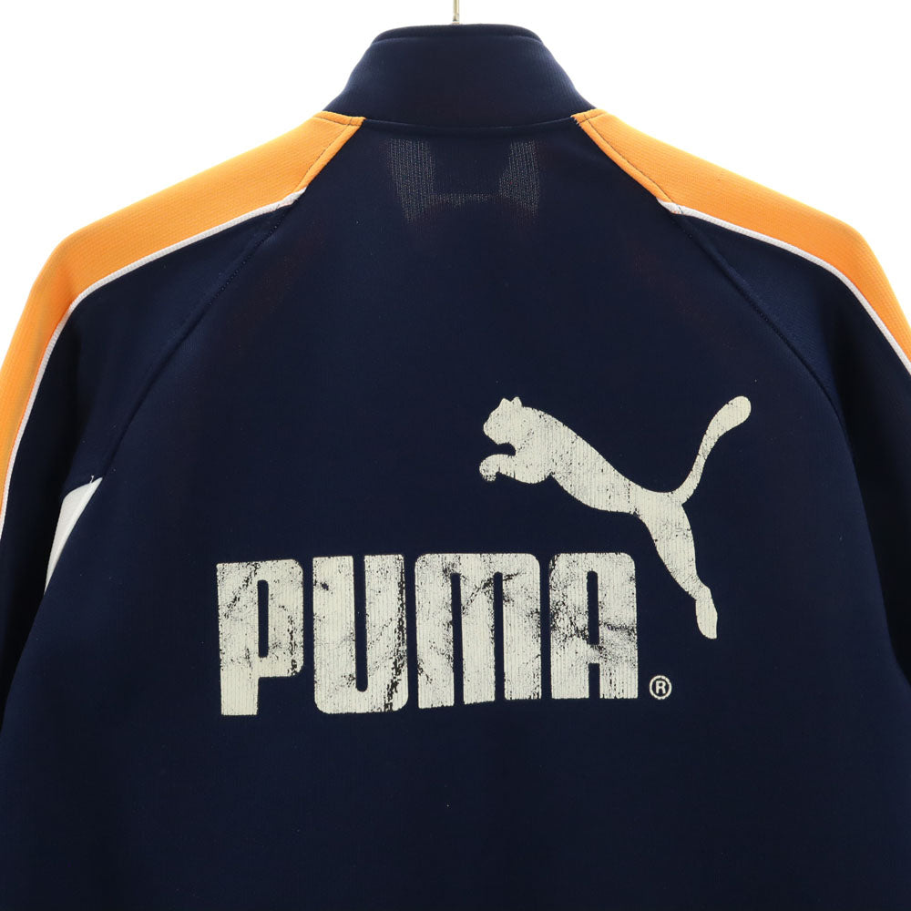 PUMA プーマ 90s 未使用 日本製 オールド ヒットユニオン製 デッドストック トラックジャケット 上下 セットアップ 140 ネイビー ジャージ キッズ