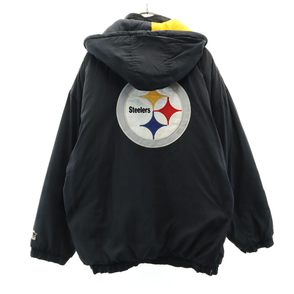 STARTER スターター 90s NFL オールド 長袖 ナイロンジャケット XL ブラック系 フード メンズ
