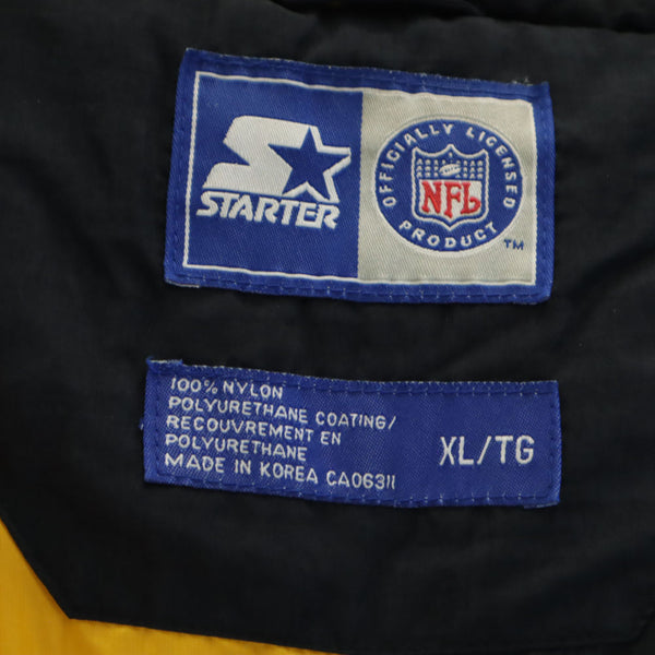 スターター 90s NFL オールド 長袖 ナイロンジャケット XL ブラック系 STARTER フード メンズ