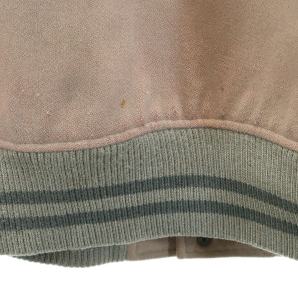 ブートレグブース ウールブレンド 長袖 スタジャン L ピンク系 袖レザー メンズ