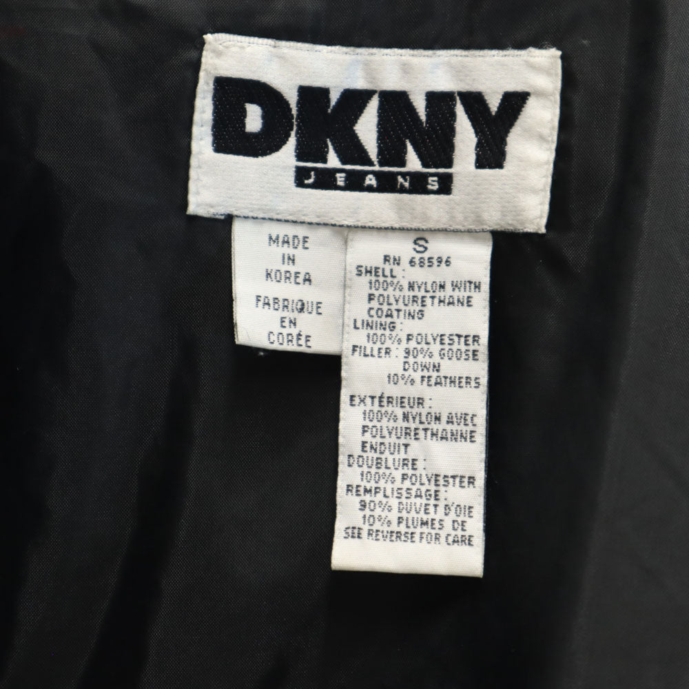 DKNY JEANS ディーケーエヌワイジーンズ 90s オールド ダウンジャケット S ブラック レディース