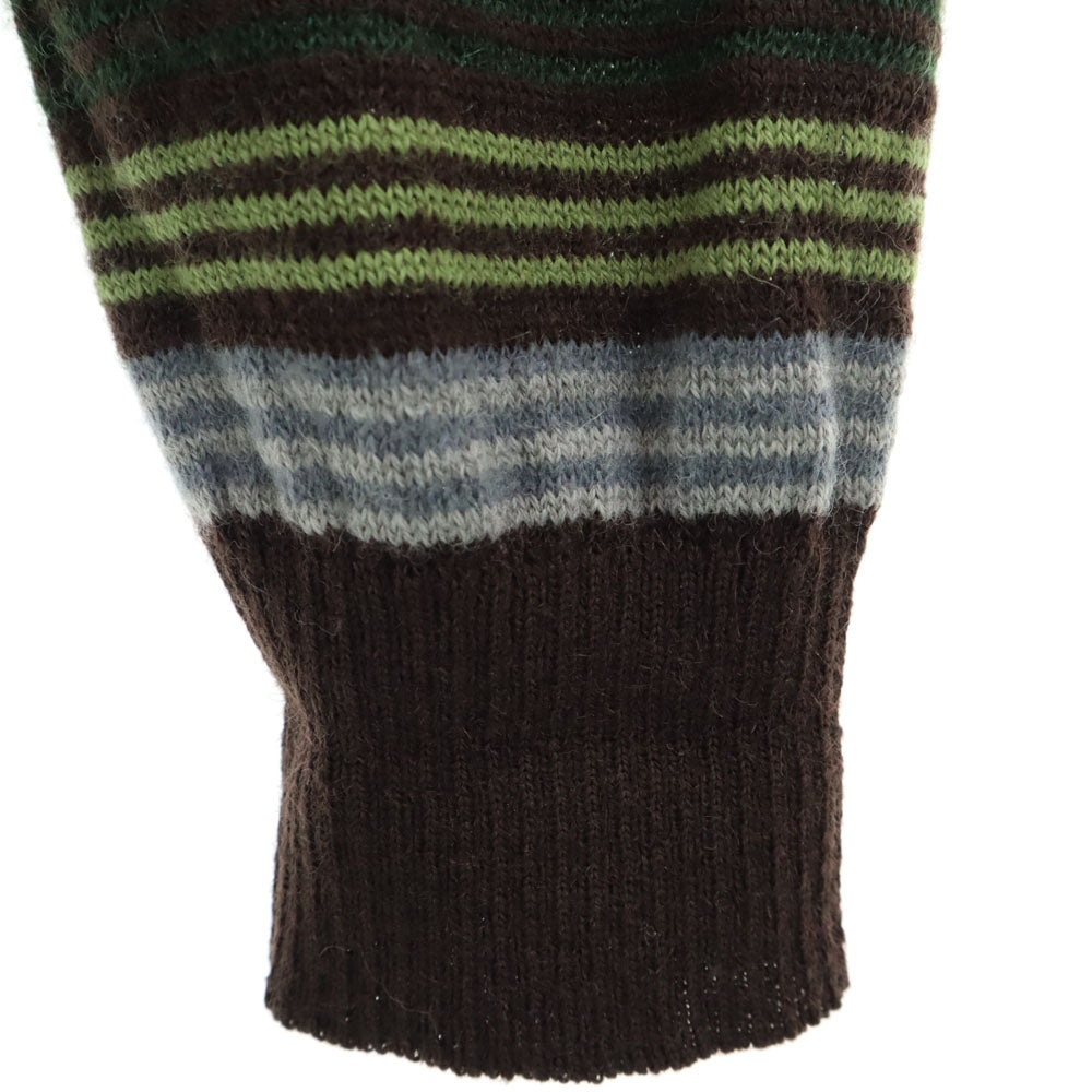 MISSONI SPORT ミッソーニスポーツ イタリア製 ボーダー柄 長袖 セーター 50 ブラウン 他 ニット メンズ