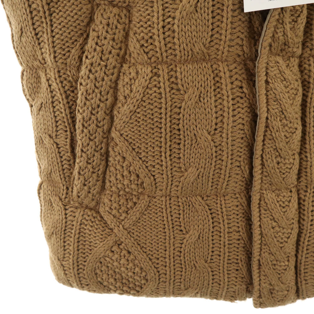 未使用 バンキッシュ アクリル ニット ベスト M ベージュ系 VANQUISH タグ付き メンズ