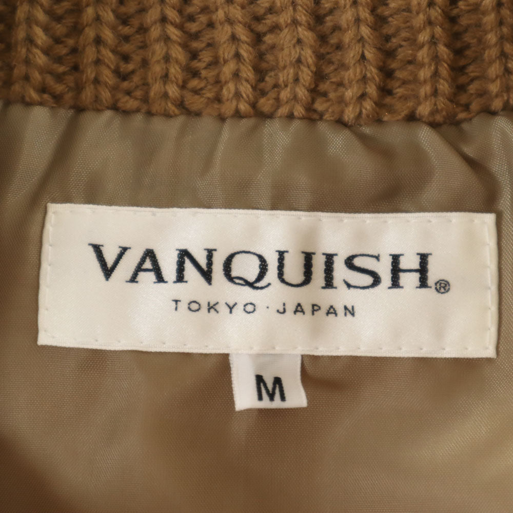 未使用 バンキッシュ アクリル ニット ベスト M ベージュ系 VANQUISH タグ付き メンズ