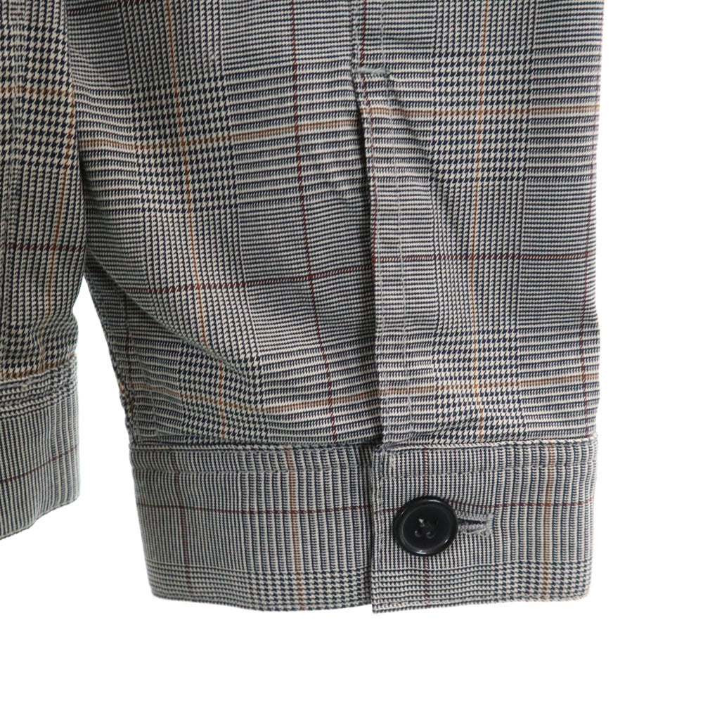 未使用 VANQUISH ヴァンキッシュ チェック柄 グレンチェックルーズシルエット ジャケット L グレー メンズ