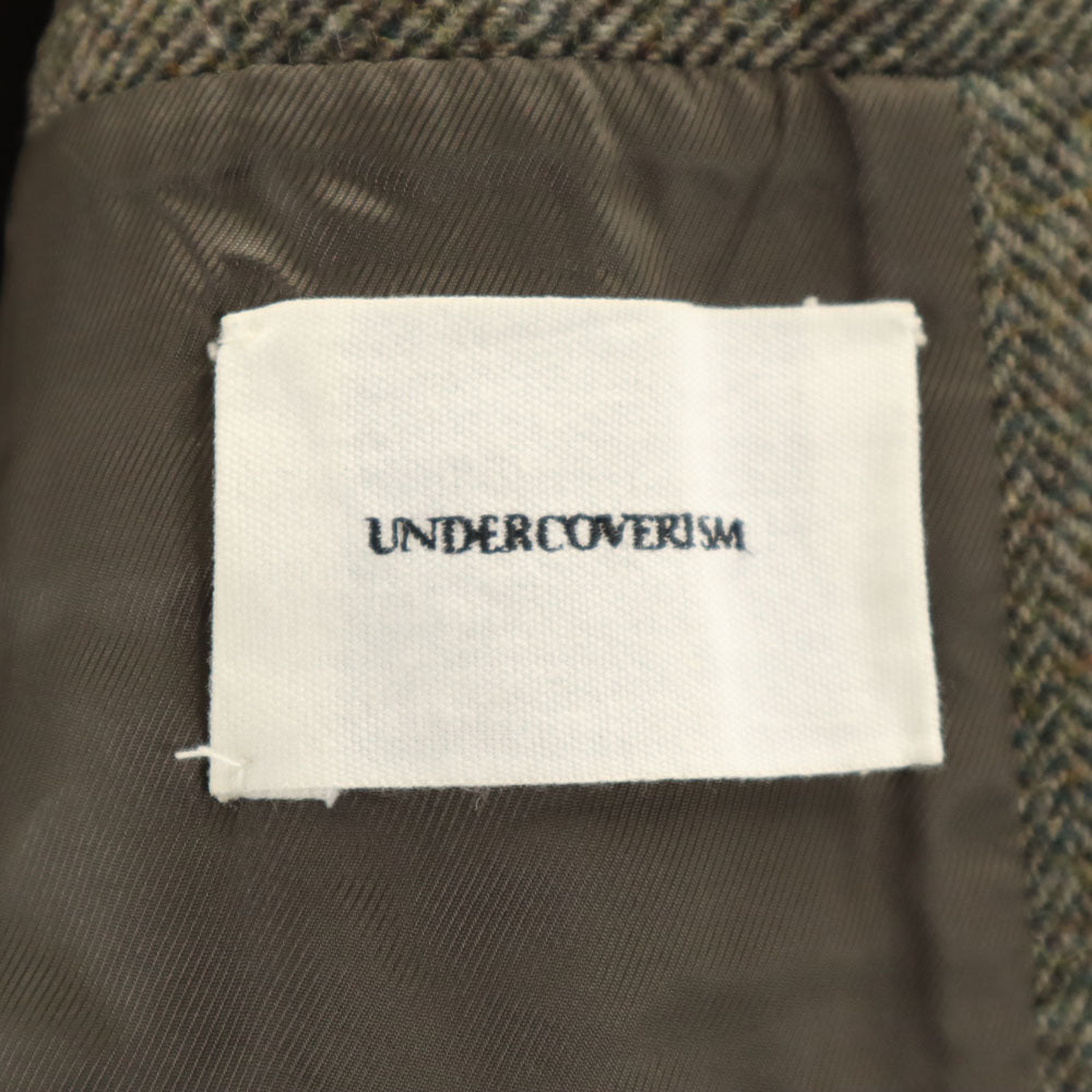 アンダーカバイズム 日本製 ウールブレンド テーラードジャケット 2 ベージュ メンズ