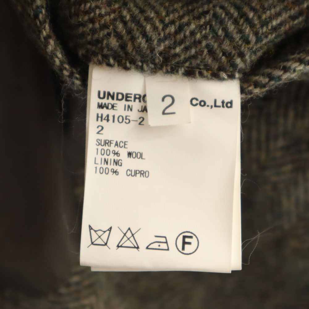 アンダーカバイズム 日本製 ウールブレンド テーラードジャケット 2 ベージュ メンズ