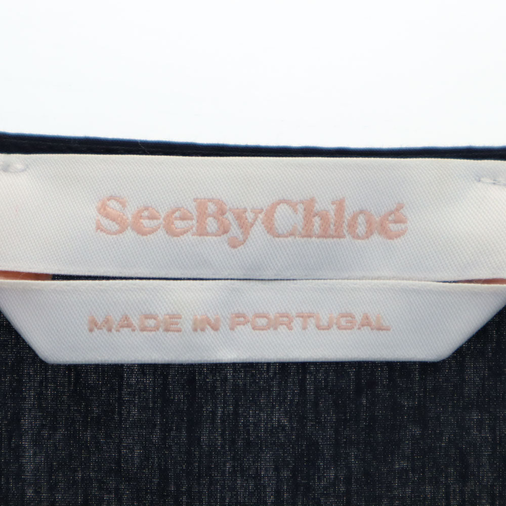 SEE BY CHLOE シーバイクロエ 長袖 チュニック 34 ネイビー系 レディース