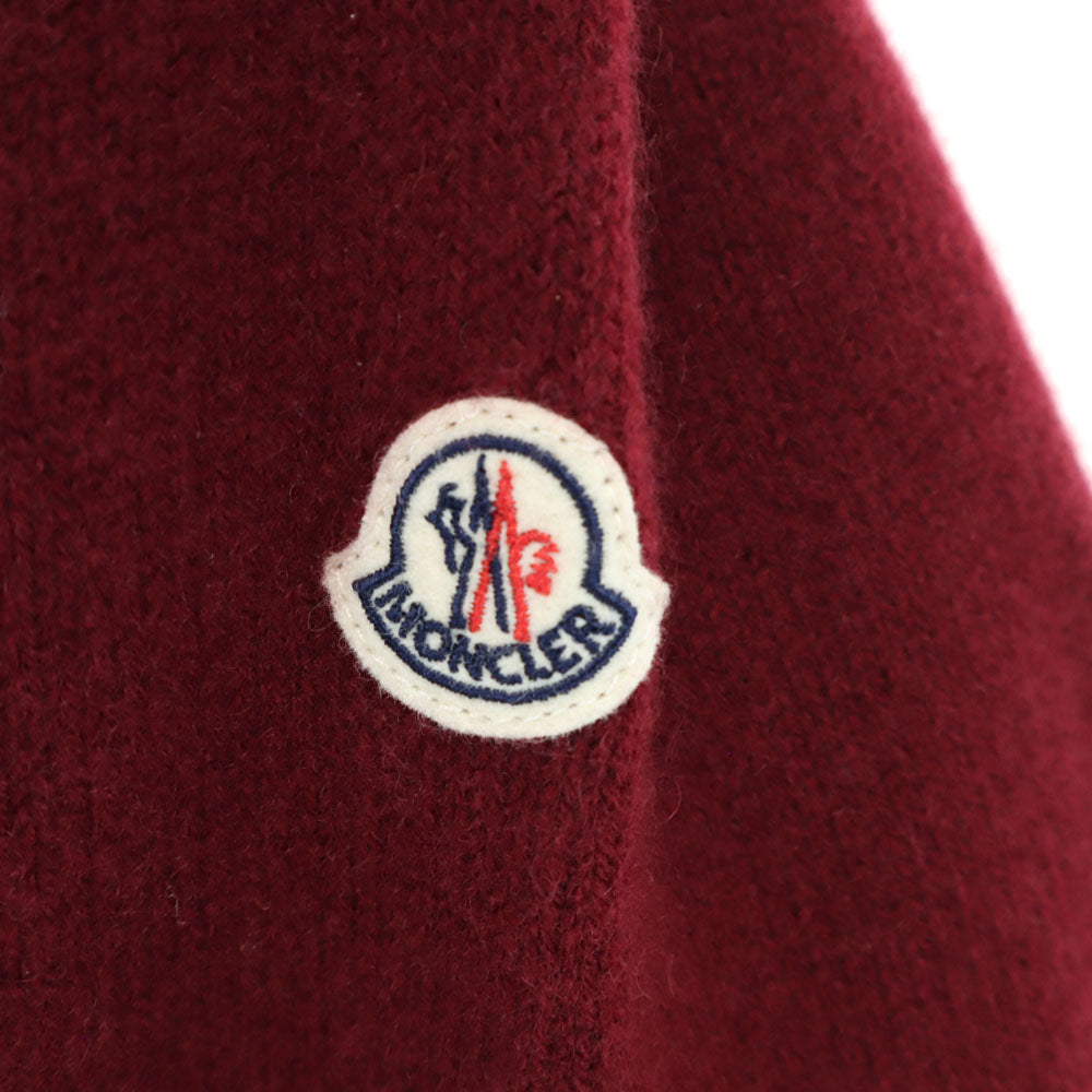 MONCLER モンクレール イタリア製 ウールブレンド 長袖 セーター Xl レッド MAGLIONE TRICOT GIROCOLLO メンズ