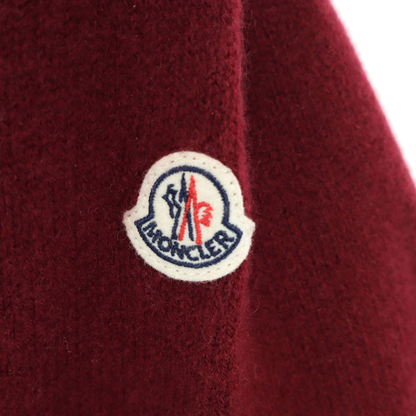 モンクレール イタリア製 ウールブレンド 長袖 セーター Xl レッド  