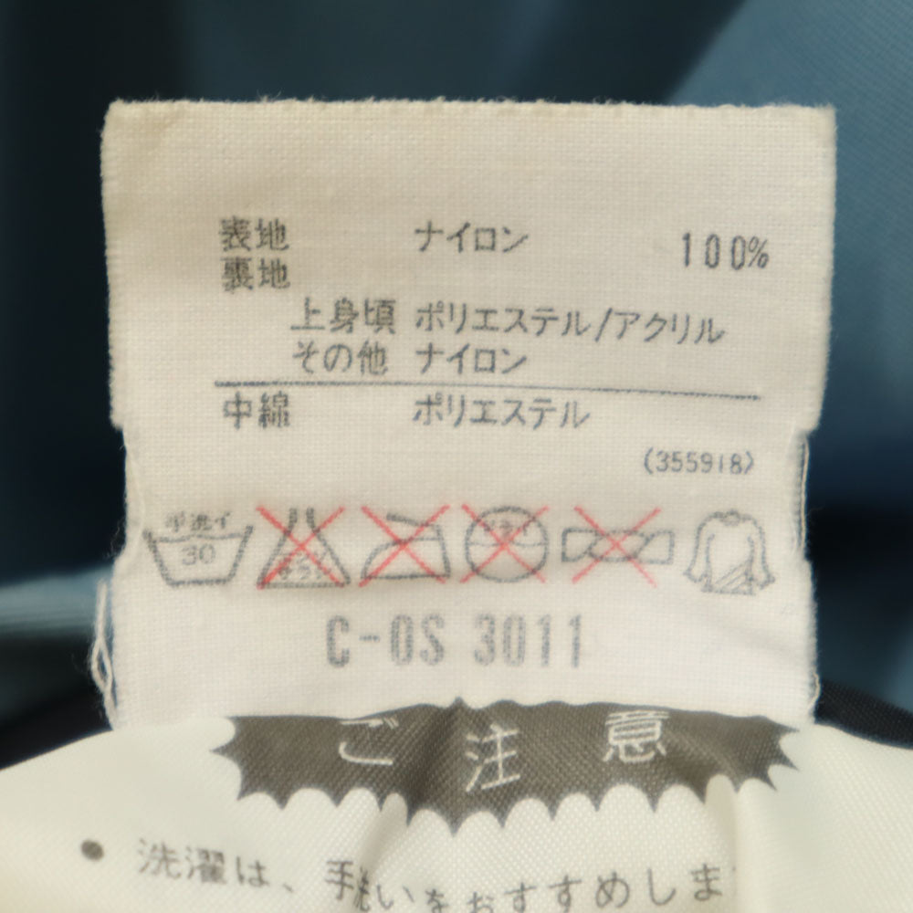 adidas アディダス 80s オールド デサント製 トレフォイルロゴ ナイロンジャケット M ライトブルー 裏ボア フーディー メンズ