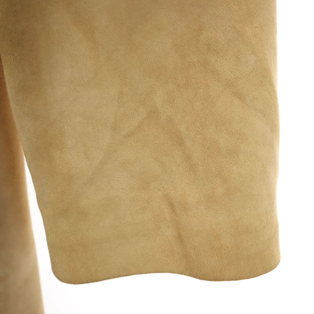 loewe スエードレザーコート　ロエベ ロエベ スペイン製 スエード レザーコート 40 ベージュ LOEWE レディース