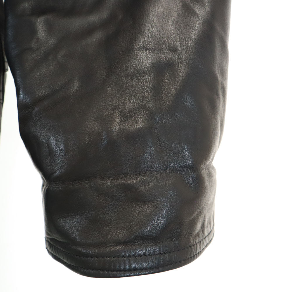 Mayjas's スペイン製 レザーコート 50 ブラック メンズ