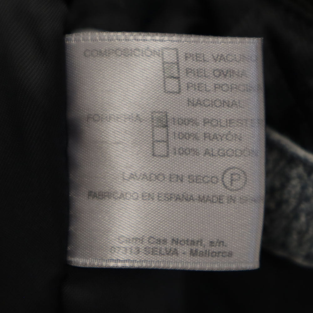 Mayjas's スペイン製 レザーコート 50 ブラック メンズ