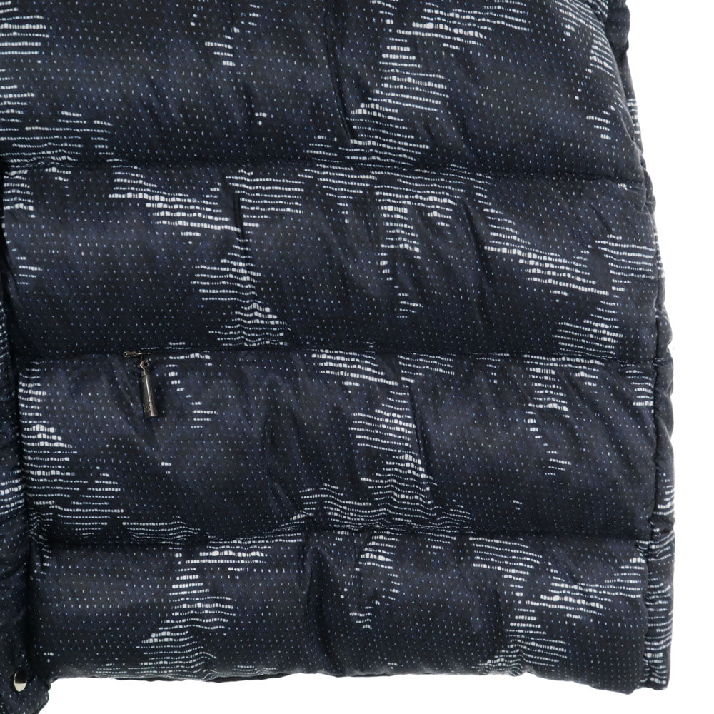 WEEKEND MaxMara ウィークエンドマックスマーラ 総柄 中綿ジャケット 40 ネイビー レディース