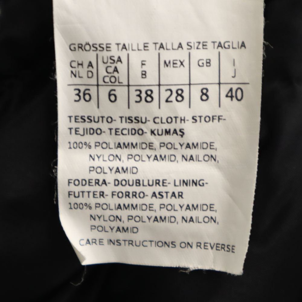 WEEKEND MaxMara ウィークエンドマックスマーラ 総柄 中綿ジャケット 40 ネイビー レディース