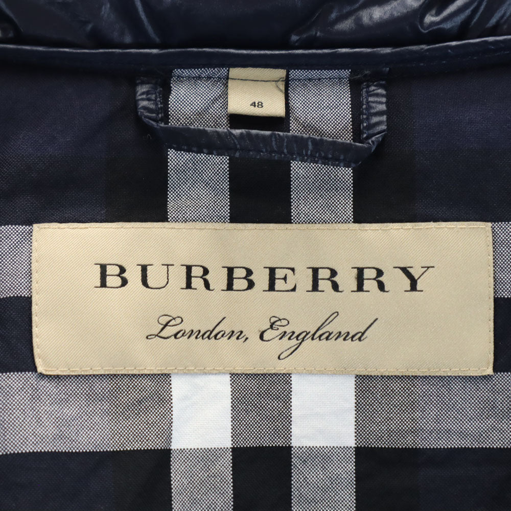 BURBERRY バーバリー 中綿ジャケット 48 ブラック系 コンパクト収納可能 メンズ