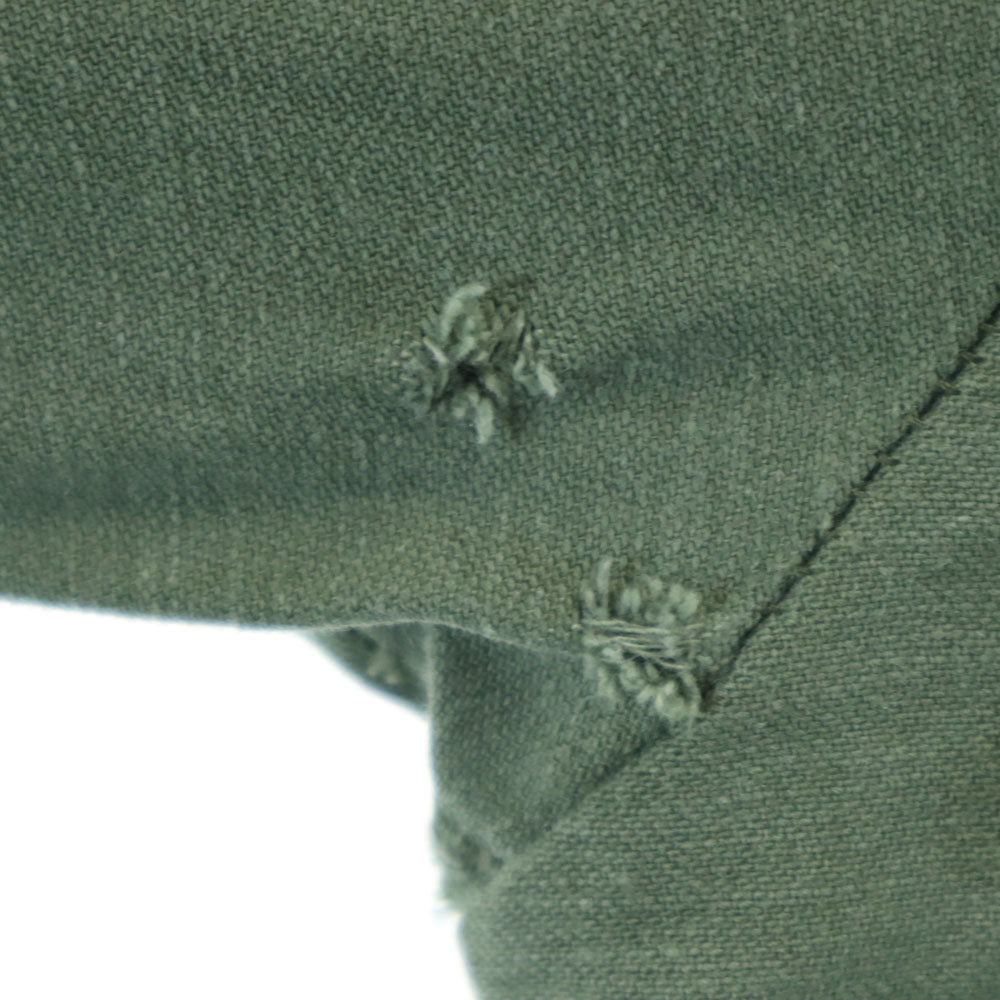 US ARMY アメリカ軍 60s ヴィンテージ サテン DSA BDU 長袖 ミリタリーシャツ 15 1/2x33 カーキ メンズ