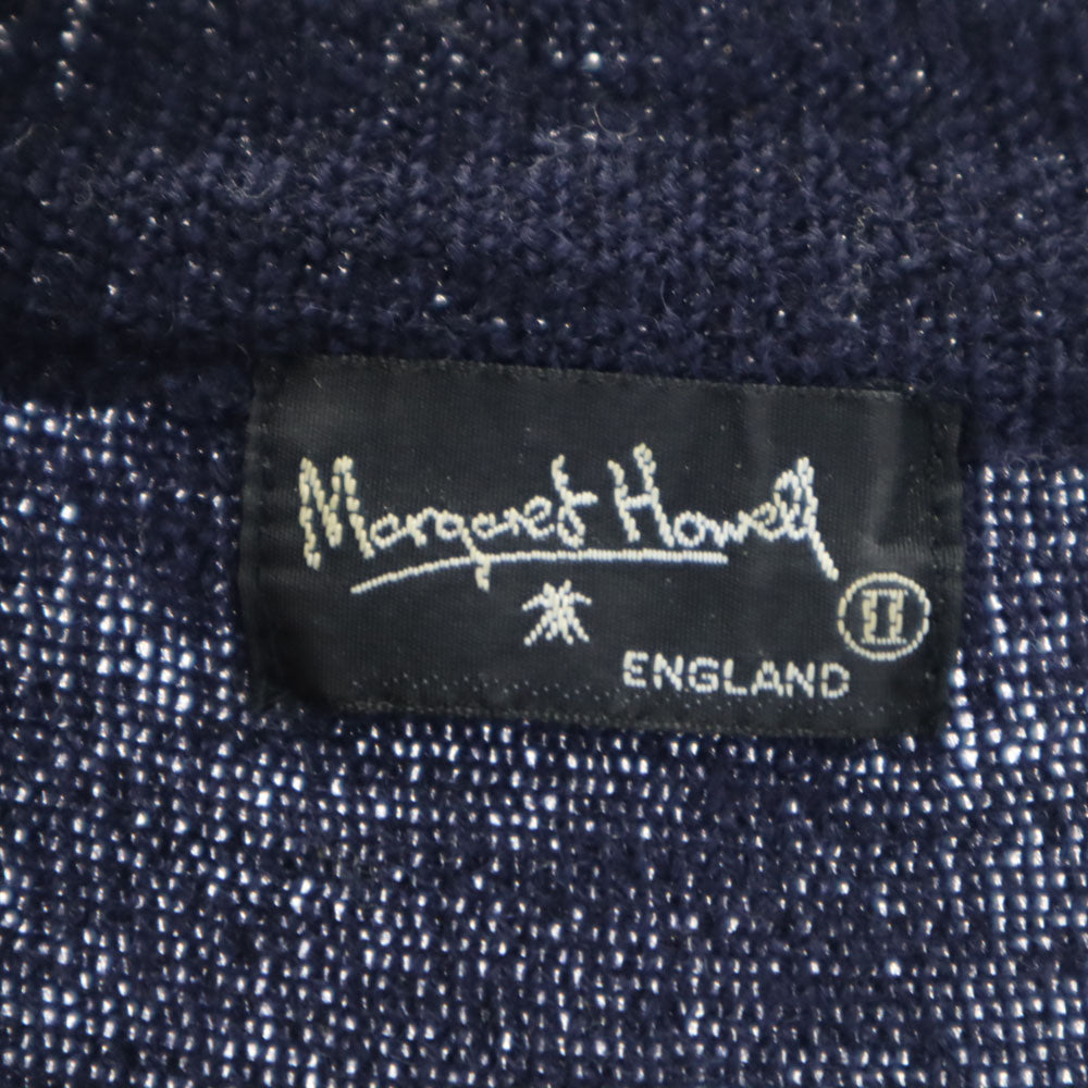 マーガレットハウエル 日本製 長袖 セーター 2 ネイビー MARGARET HOWELL ニット レディース