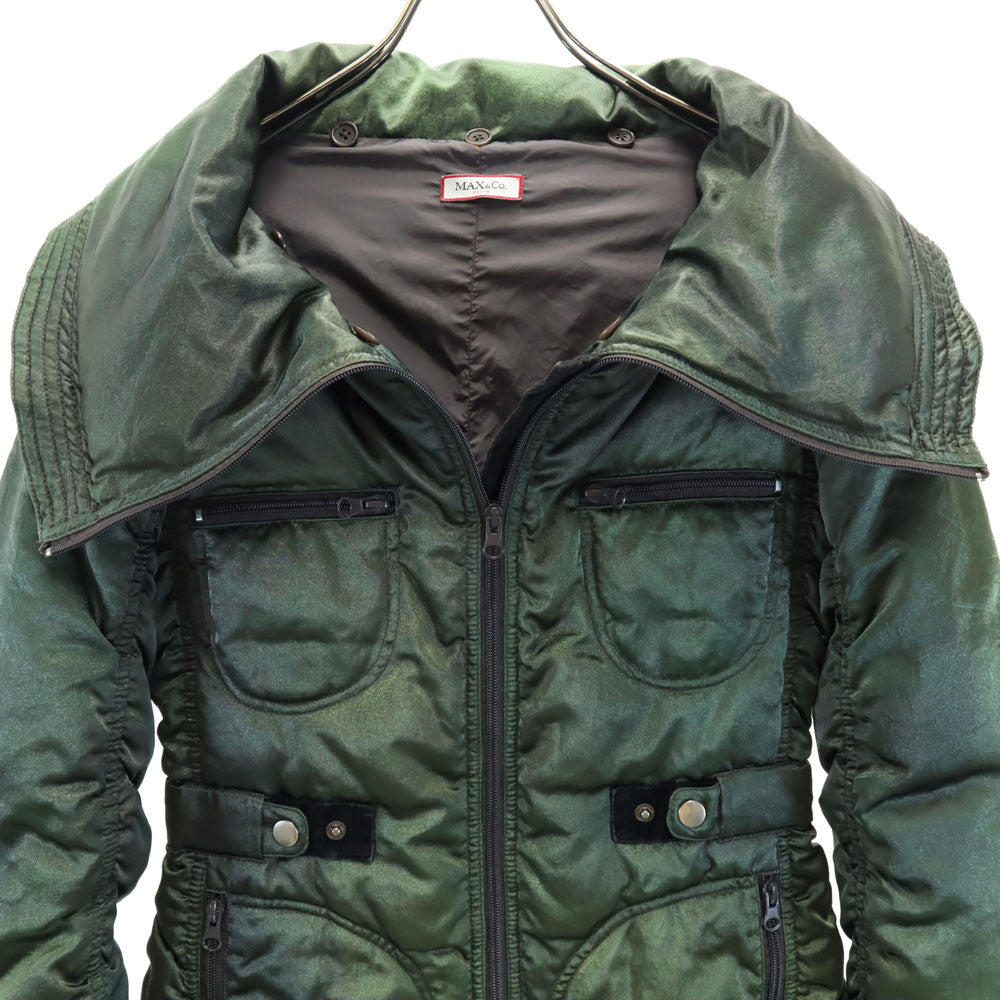 マックスアンドコー アクティブ ダウンジャケット 40 カーキ レディース