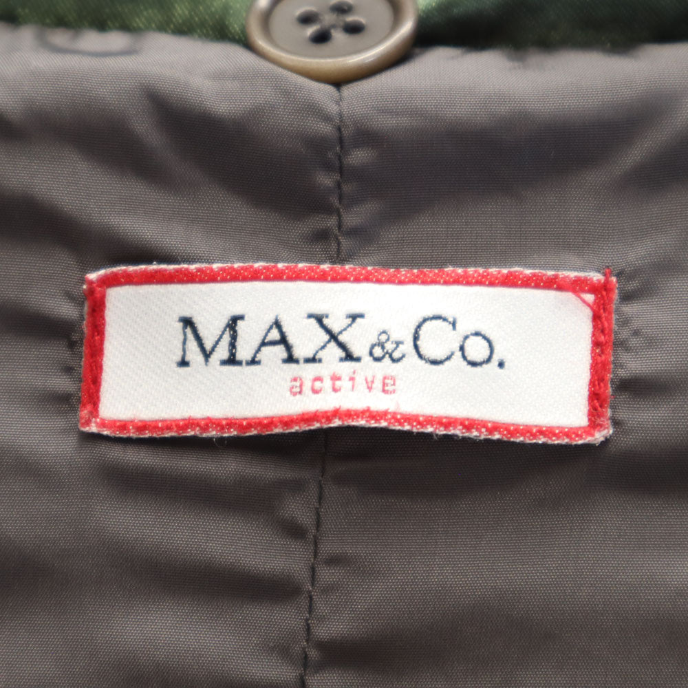 マックスアンドコー アクティブ ダウンジャケット 40 カーキ レディース