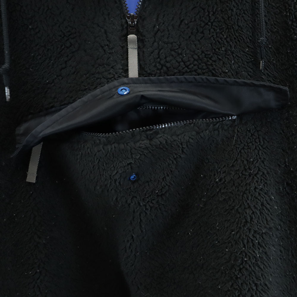 XLARGE エクストララージ ハーフジップ ボア フリースジャケット M ブラック プルオーバー メンズ