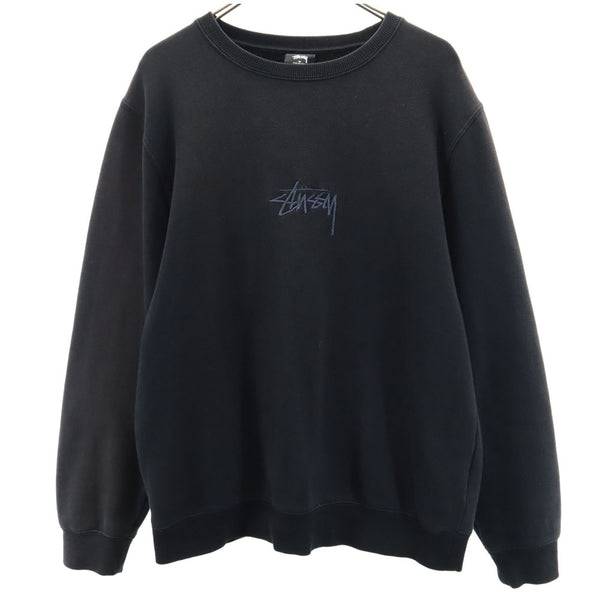 ステューシー 長袖 トレーナー M ブラック STUSSY 裏起毛 メンズ