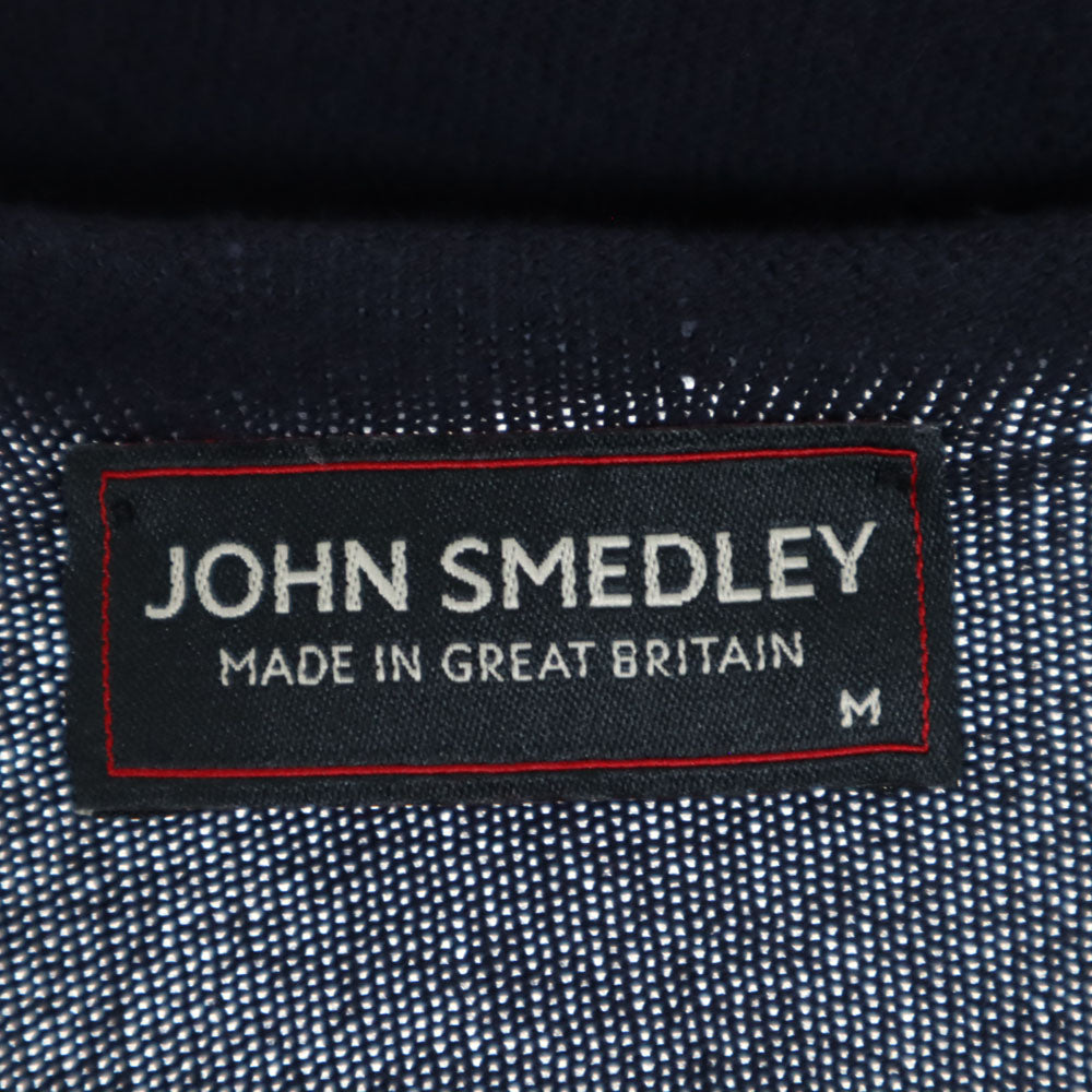 ジョンスメドレー 英国製 ルームウェア 上下 セットアップ M/L ネイビー JOHN SMEDLEY レディース