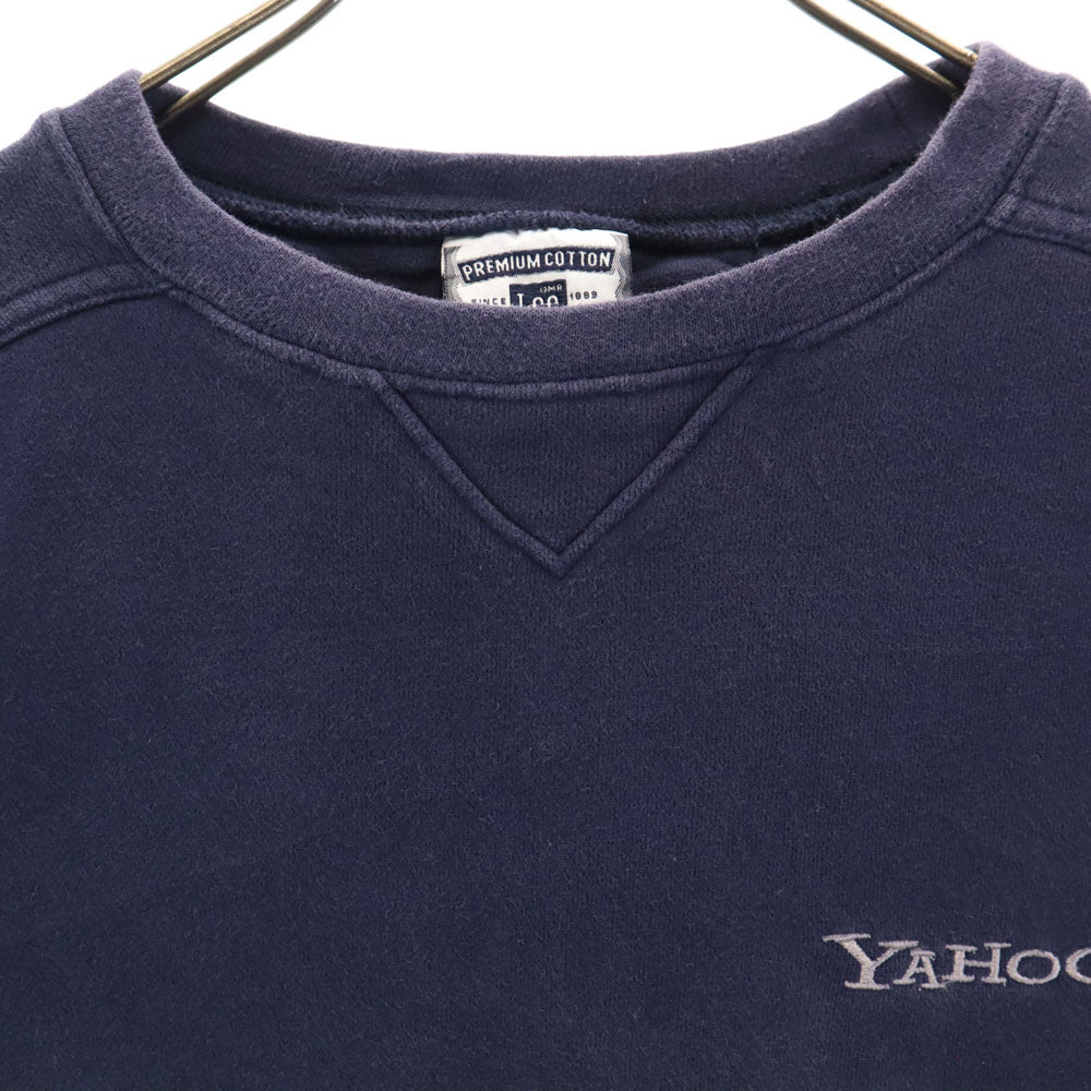 Lee リー 00s ネパール製 ヤフー 長袖 前V スウェット M ネイビー 裏起毛 メンズ