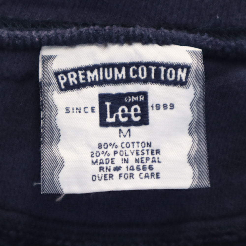 Lee リー 00s ネパール製 ヤフー 長袖 前V スウェット M ネイビー 裏起毛 メンズ