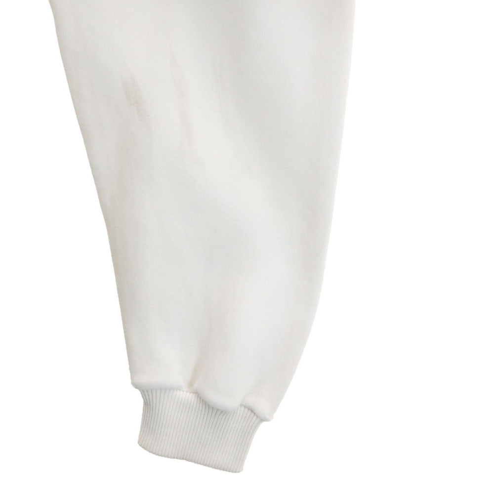 adidas アディダス 80s デサント製 ヴィンテージ トレフォイルロゴ 長袖 スウェットパーカー O ホワイト メンズ