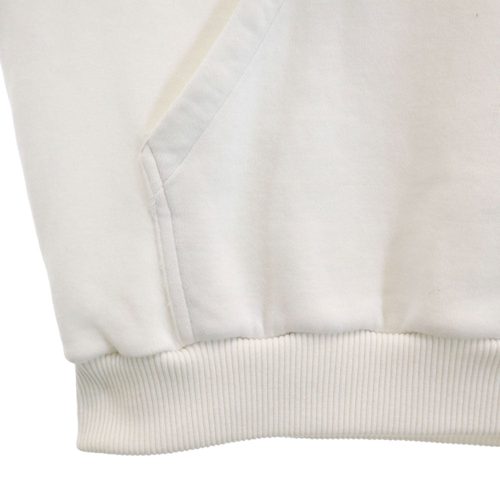 adidas アディダス 80s デサント製 ヴィンテージ トレフォイルロゴ 長袖 スウェットパーカー O ホワイト メンズ