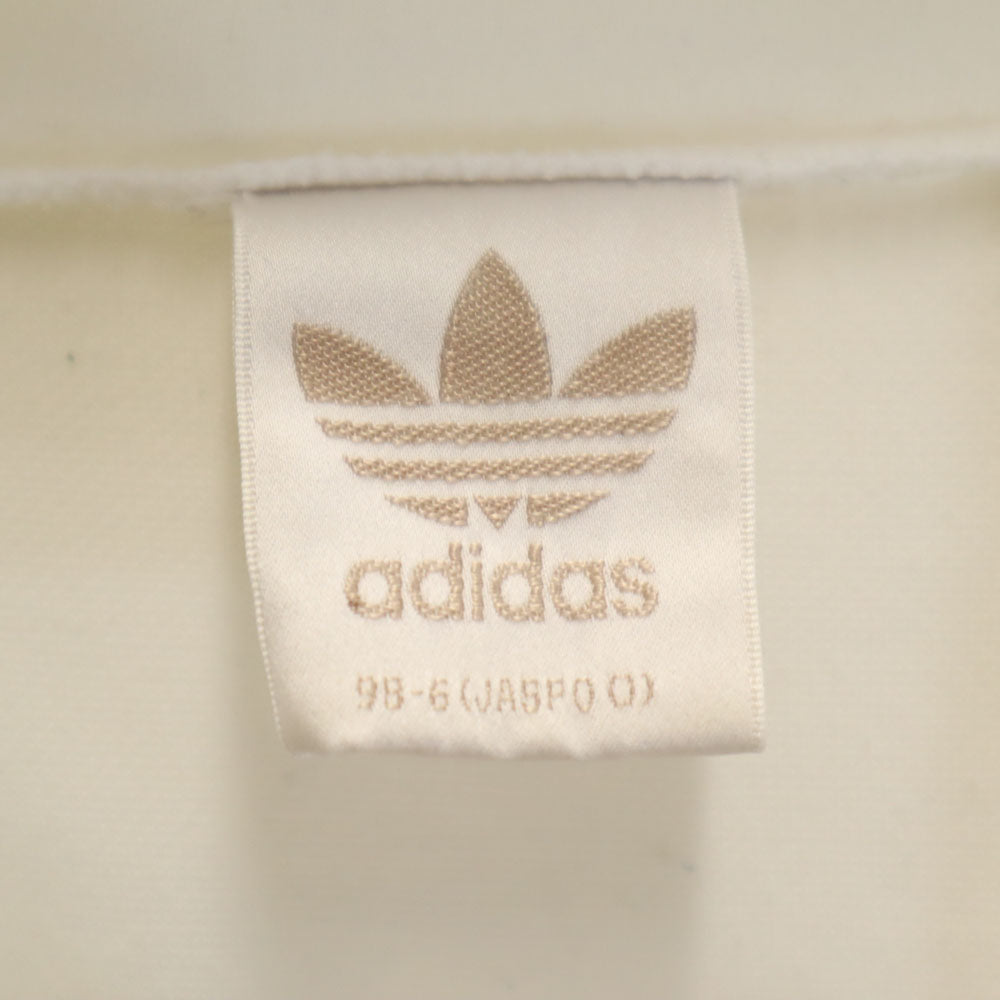 adidas アディダス 80s デサント製 ヴィンテージ トレフォイルロゴ 長袖 スウェットパーカー O ホワイト メンズ