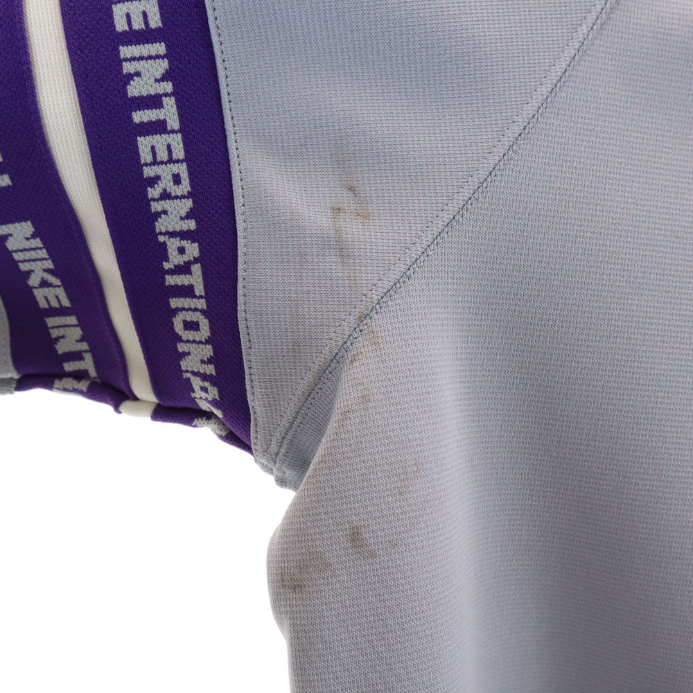 NIKE ナイキ 80s 日本製 ヴィンテージ 紺タグ トラックジャケット S グレー ジャージ メンズ