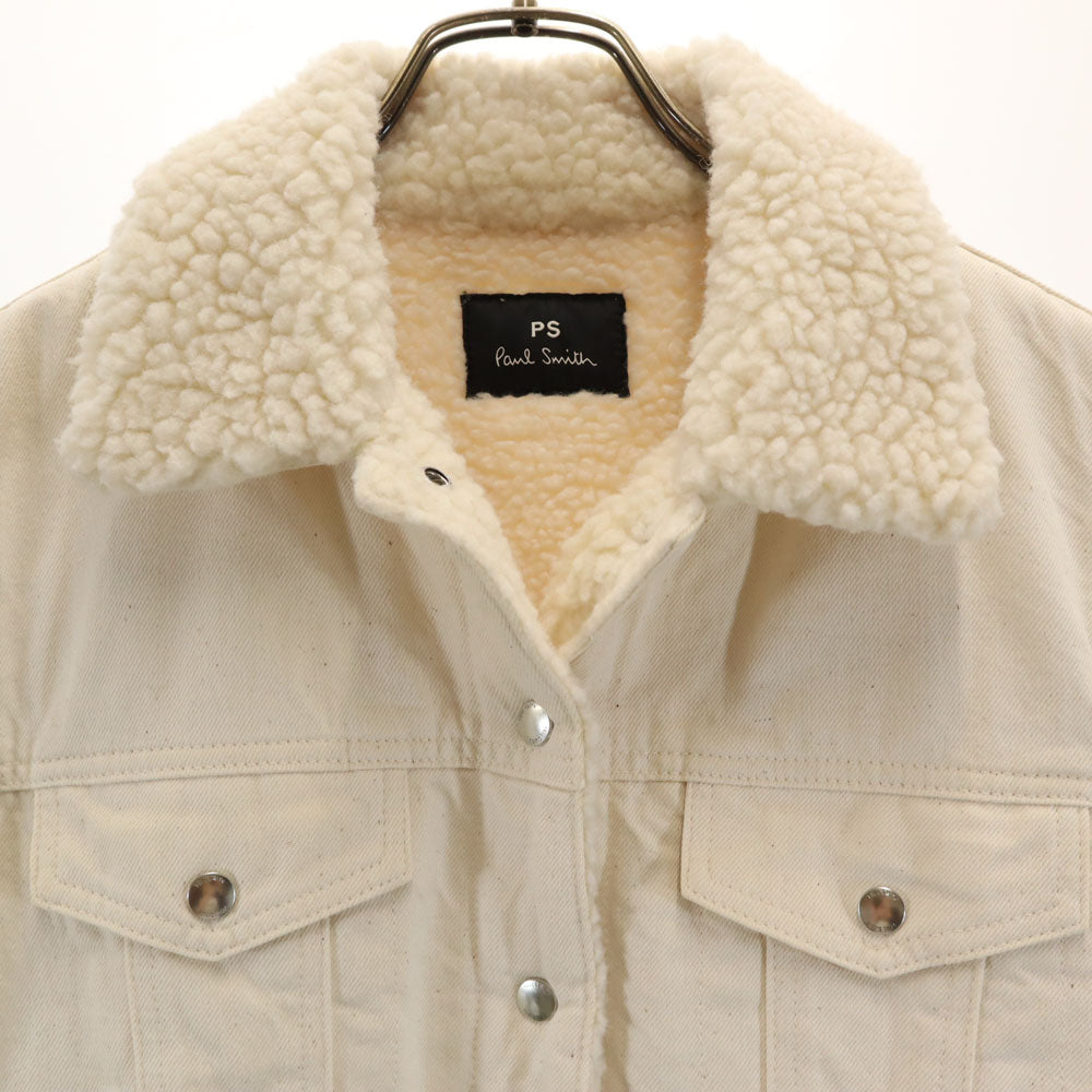 ピーエスポールスミス トラッカー ジャケット 40 アイボリー PS Paul Smith 裏ボア レディース