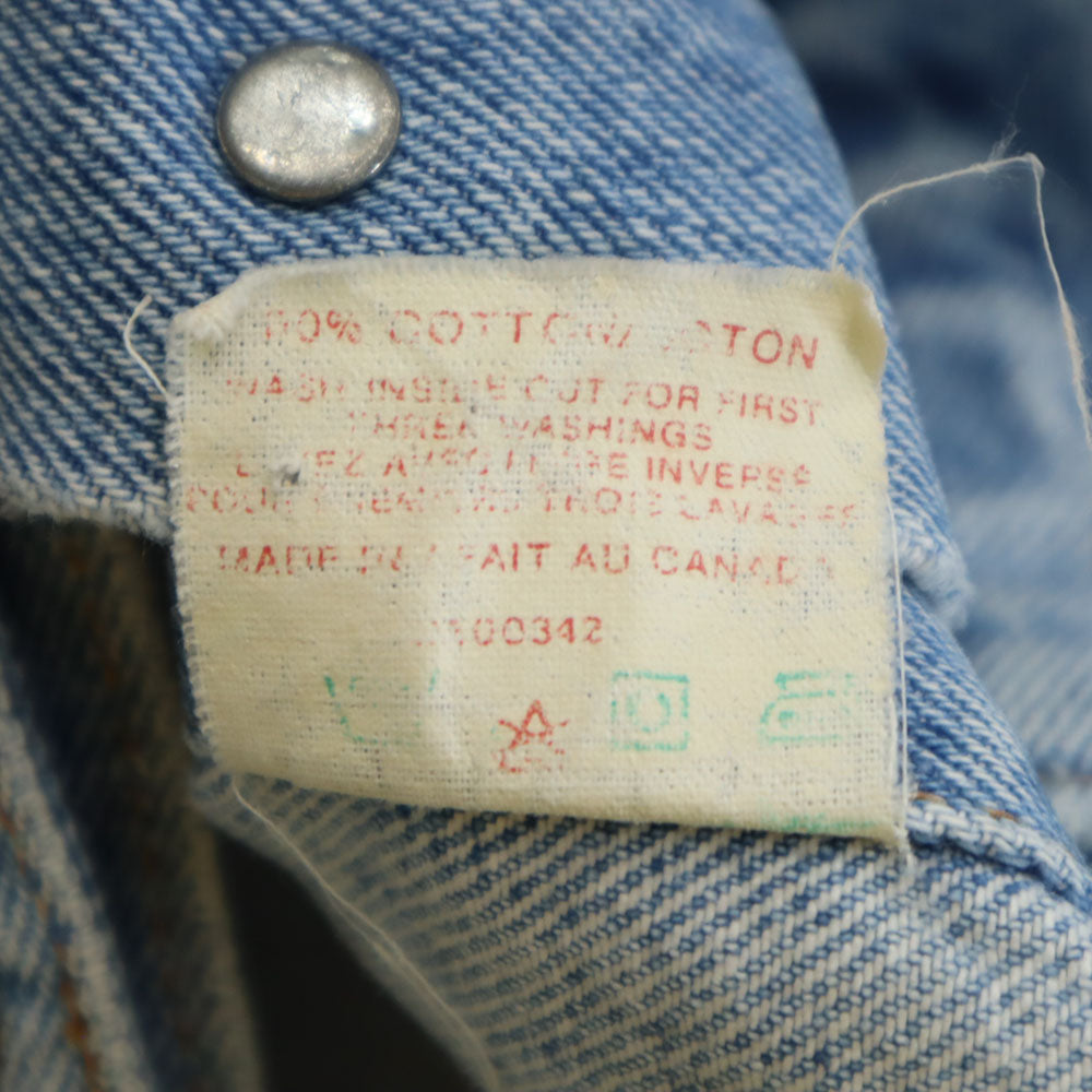 Levi's リーバイス 80s 90s カナダ製 オレンジタブ オールド デニムジャケット 36 ライトブルー メンズ