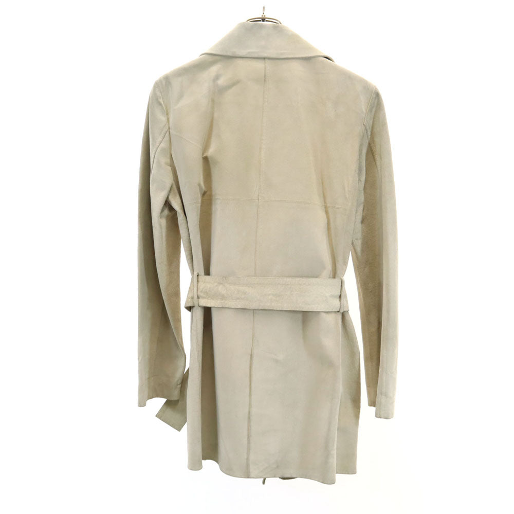 GUCCI グッチ イタリア製 レザージャケット 40 ベージュ レディース