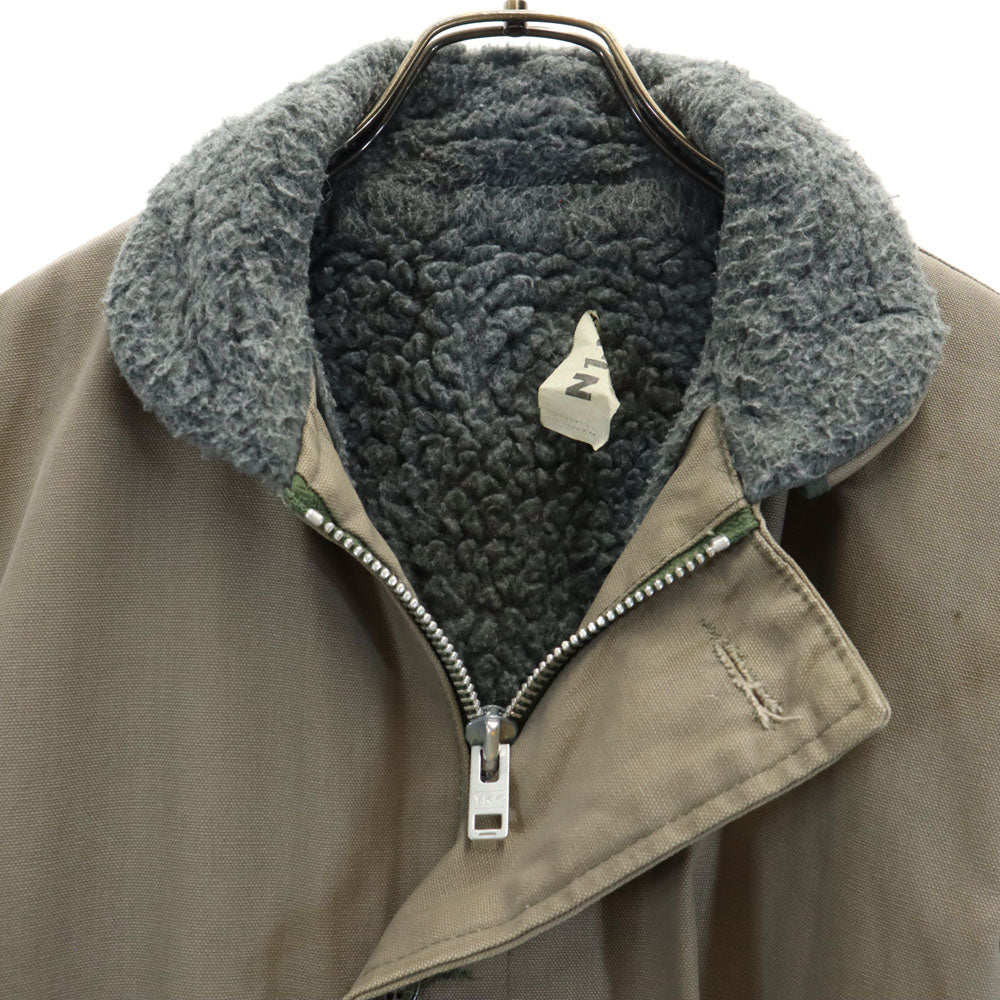 VINTAGE ヴィンテージ 70s N1 民生品 デッキ ジャケット グレージュ 裏ボア ミリタリー メンズ