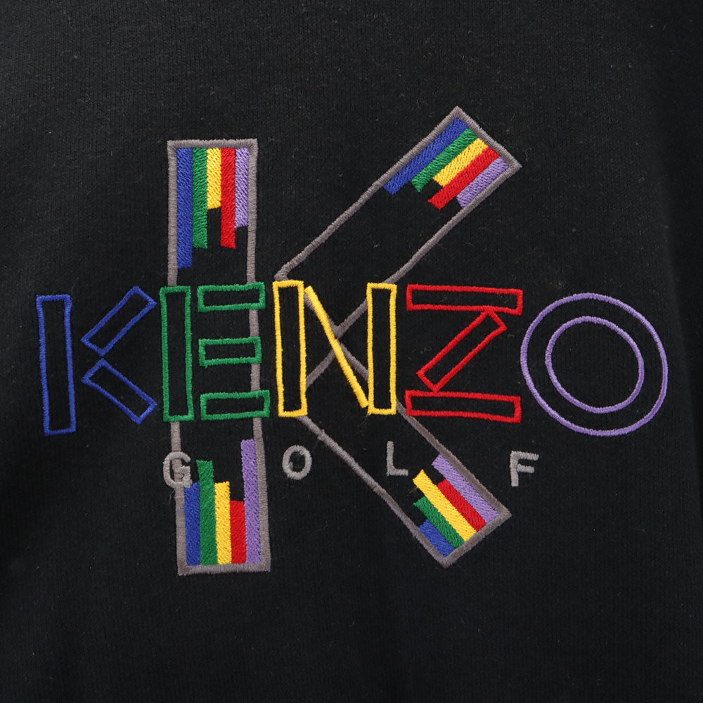 KENZO GOLF ケンゾーゴルフ 90s 日本製 オールド 長袖 スウェット トレーナー 4 ブラック メンズ