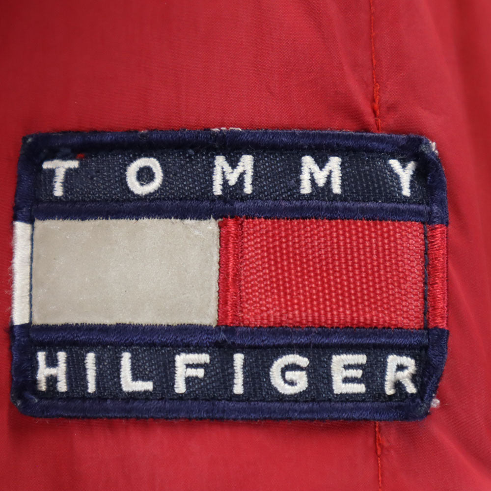 TOMMY HILFIGER トミーヒルフィガー 90s オールド フラッグタグ ダウンジャケット S 赤系 メンズ