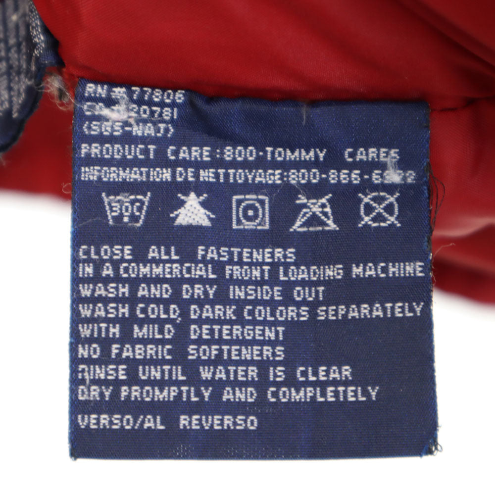 TOMMY HILFIGER トミーヒルフィガー 90s オールド フラッグタグ ダウンジャケット S 赤系 メンズ