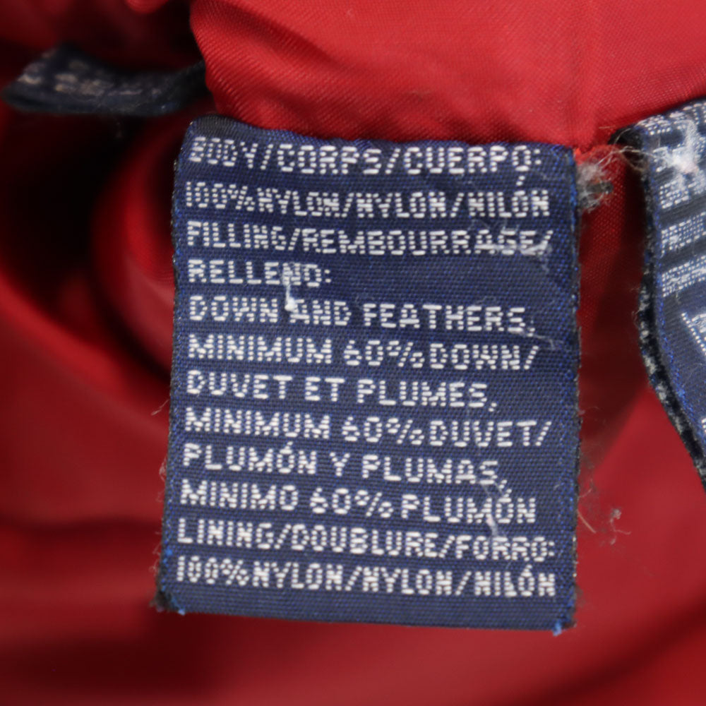 TOMMY HILFIGER トミーヒルフィガー 90s オールド フラッグタグ ダウンジャケット S 赤系 メンズ