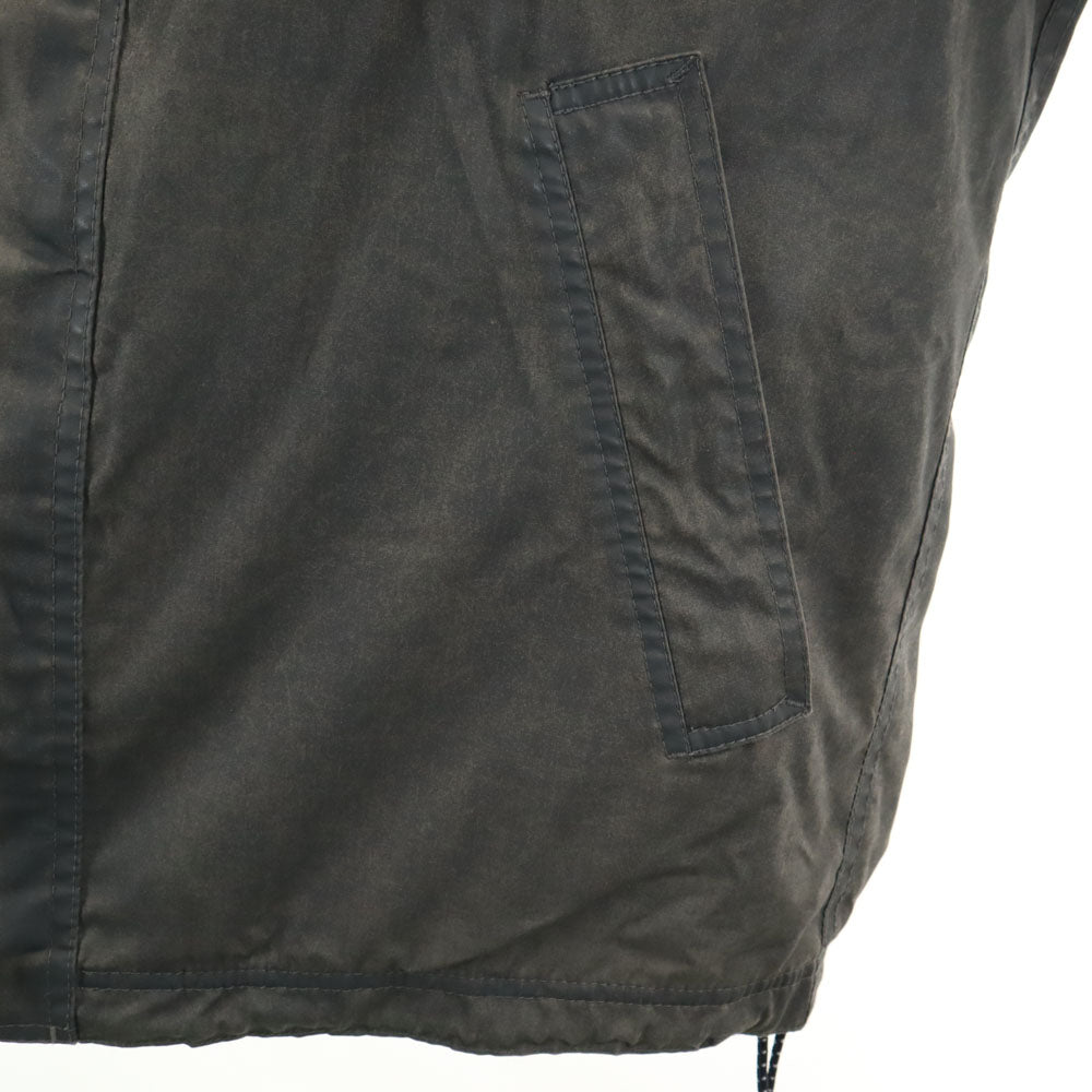 GAP ギャップ コーティング加工 フーデッド ジャケット S グレー メンズ